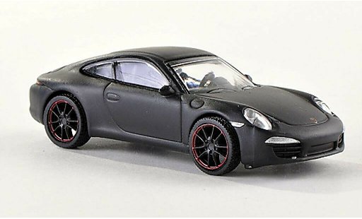 Porsche 911 S 1/87 Schuco Carrera mat-noire miniature