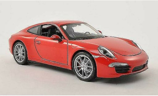 Porsche 911 S 1/24 Welly Carrera rouge miniature