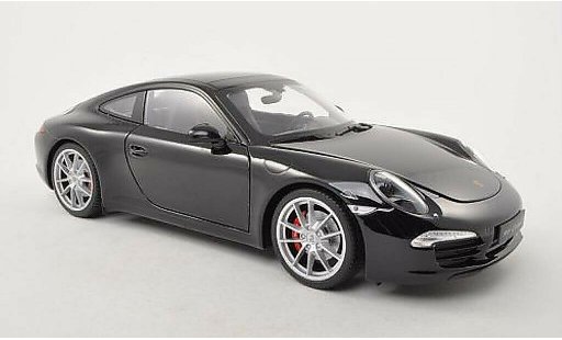 Porsche 911 S 1/18 Welly Carrera noire miniature
