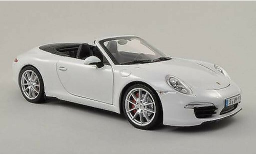 Porsche 911 S 1/18 Minichamps Carrera Cabriolet blanche miniature