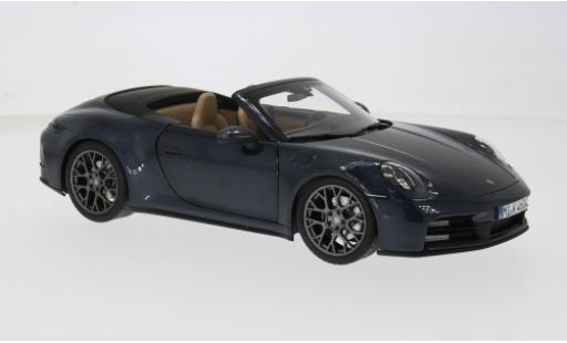 Porsche 911 1/18 Norev Carrera S Cabriolet bleue 2025 1:18 miniature