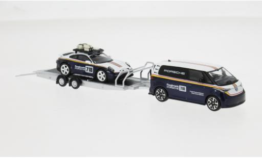 Porsche 911 1/64 Mini GT Dakar mit Volkswagen ID.Buzz 2025 Centrum Gelderland Roughroads #718 1:64 miniature