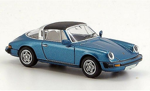 Porsche 911 Targa 1/87 Brekina G-Modell bleu abnehmbares toit miniature