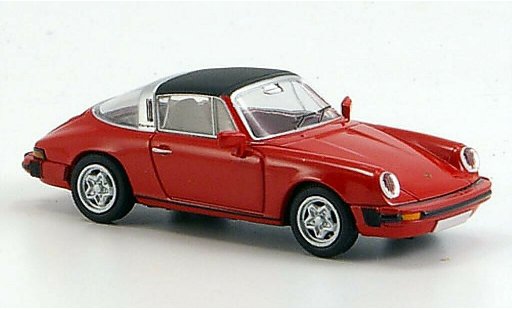 Porsche 911 Targa 1/87 Brekina G-Modell rouge abnehmbares toit miniature