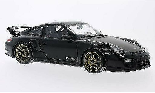 Porsche 911 GT2 1/18 Minichamps noire avec goldenen Felgen 2011 miniature