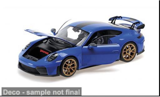 Miniature Porsche 911 GT3 bleue 2025 1/18 Minichamps