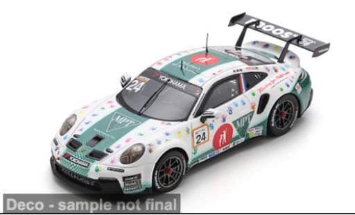 Porsche 911 1/43 Spark GT3 Deluxe Carrera Cup North America 2024 #24 L.Hartog 1:43 miniature
