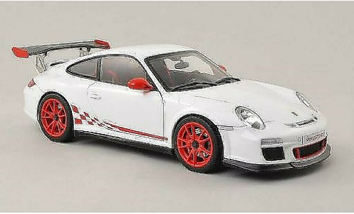 Porsche 911 GT3 1/18 Autoart 3.8 blanche/rouge 2010 miniature