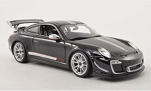 Porsche 997 GT3 RS 1/18 Burago 911 4.0 (/II) noire/argent&Atilde;&copy;e 2011 1:18 Bburago miniature