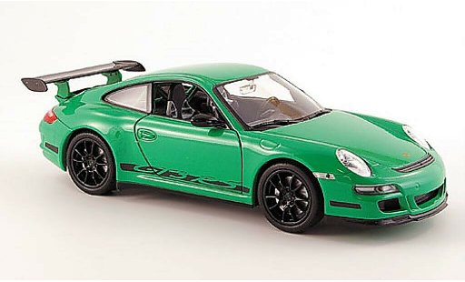 Porsche 911 GT3 1/24 Welly verte miniature