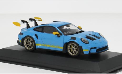 Porsche 911 1/43 Solido GT3 RS bleue/jaune 1:43 miniature