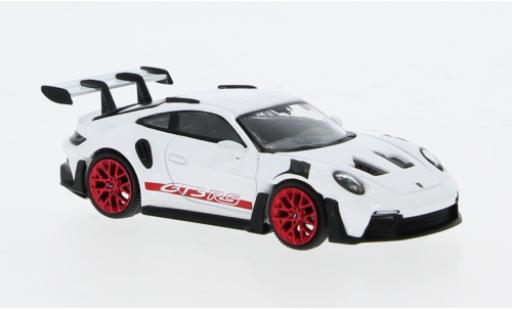 Miniature Porsche 911 1/64 Mini GT GT3 RS blanche 1:64 Porsche 911 1/64 Mini GT GT3 RS blanche 1:64 miniature