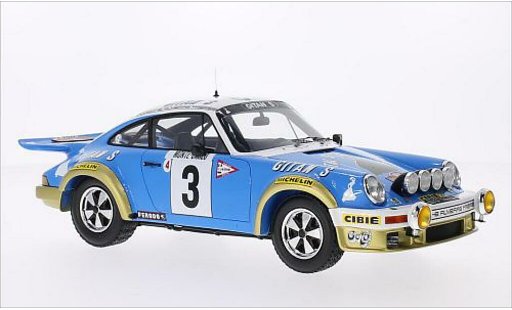 Porsche 911 Base 1/18 Spark No.3 Gitanes Rallye Monte-Carlo 1978 miniature