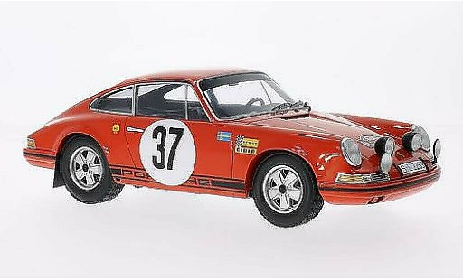 Porsche 911 Base 1/18 Spark No.37 Rally Monte Carlo 1969 /L.Helmer miniature