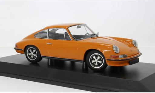 Miniature Porsche 911 orange 1972 1/18 Minichamps