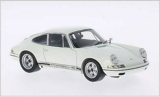Porsche 911 R 1/43 Spark blanche/Dekor 1972 miniature