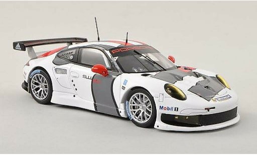 Porsche 911 R 1/43 Spark blanche/rouge/grise Testfahrzeug 2013 miniature