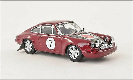 Porsche 911 S 1/43 IXO No.7 Rallye Bavaria 1970 miniature