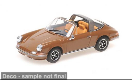 Miniature Porsche 911 Targa marron 1972 1/18 Minichamps