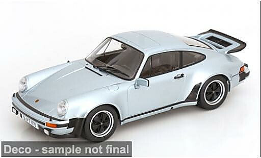 Porsche 930 Turbo 1/18 KK Scale 911 3.0  argent&eacute;e 1976 1:18 miniature