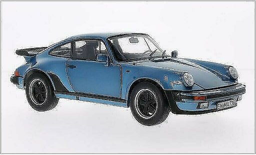 Porsche 911 Turbo 1/18 Norev 3.3 metallise bleu 1977 miniature