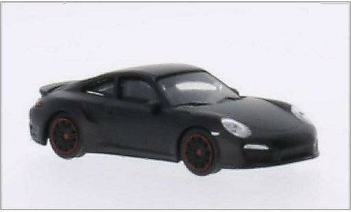 Porsche 911 Turbo 1/64 Schuco mat-noire miniature