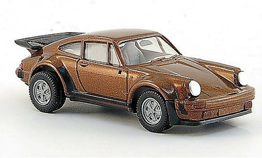 Porsche 911 Turbo 1/87 Herpa marron Spiegel liegen bei miniature