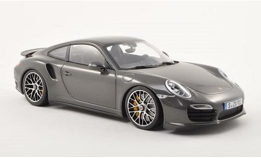 Porsche 911 Turbo S 1/18 Minichamps anthracite 2013 miniature