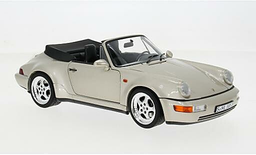 Porsche 964 Turbo 1/18 Norev 911 argent&eacute;e 1992 1:18 miniature