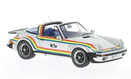 Porsche 911 Turbo 1/43 Neo Targa B&B Tuning grise avec Dekor 1982 miniature