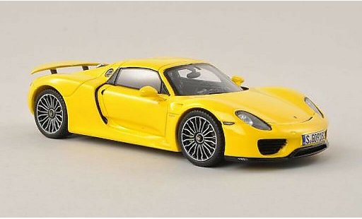 Porsche 918 Base 1/43 Spark Spyder jaune 2013 miniature
