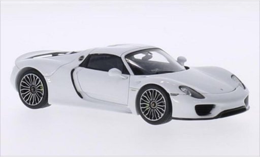 Porsche 918 Base 1/43 Spark Spyder blanche miniature