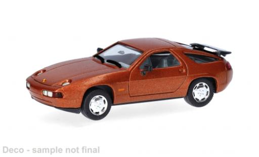 Porsche 928 1/87 Herpa S4 marron 1:87 miniature