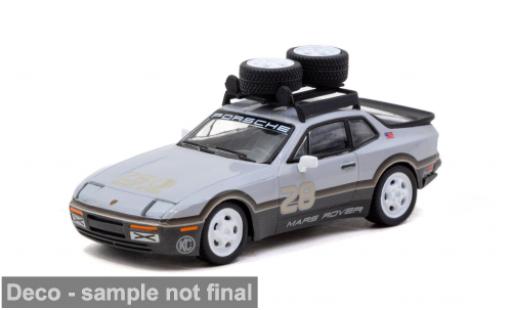 Porsche 944 1/64 Tarmac Works (Mars Rover) blanche/Dekor Grams #28 1:64 miniature