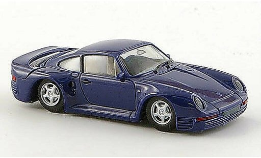 Porsche 959 Base 1/87 Herpa bleu miniature