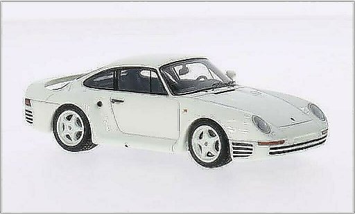 Porsche 959 S 1/43 Spark S blanche miniature