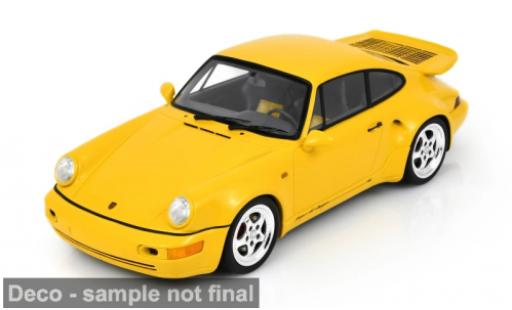 Porsche 964 Turbo 1/43 Spark S jaune 1992 1:43 miniature
