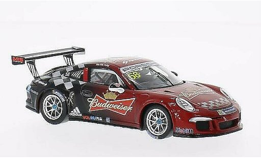 Porsche 911 GT3 Cup 1/43 Spark No.58 Budweiser PCCA 2014 miniature