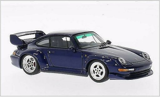Porsche 911 Base 1/43 Spark GT metallise bleu 1995 miniature