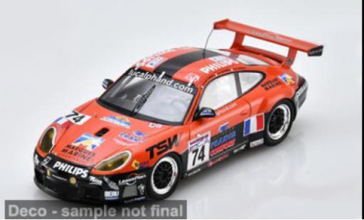 Porsche 996 GT3 1/43 Spark orange/noire 24h Le Mans 2001 #74 L.Alphand/M.Ligonnet 1:43 miniature
