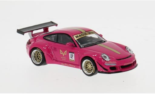 Porsche 997 RWB 1/64 Pop Race *AVA pink 1:64 modellini auto