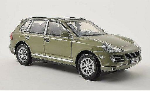 Porsche Cayenne Base 1/18 Motormax (9PA) grise-verte 2008 miniature