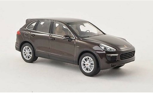 Porsche Cayenne Diesel 1/43 Minichamps (92A) marron 2014 miniature