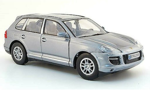 Porsche Cayenne Base 1/24 Motormax grise avec Glastoit miniature