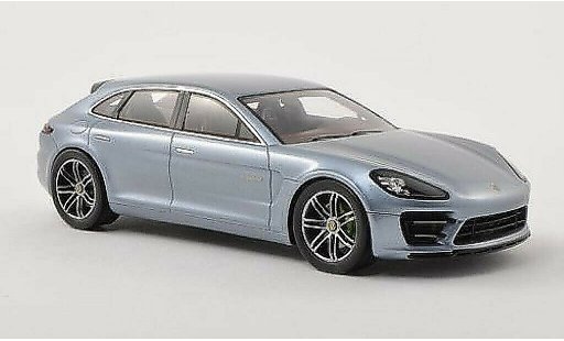 Porsche Panamera Sport Turismo 1/43 Spark grise-bleu miniature