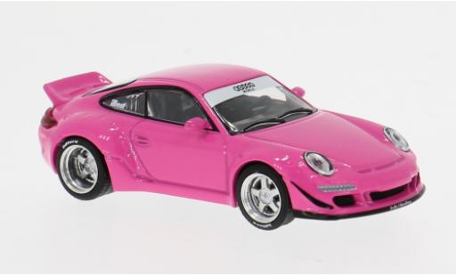 Porsche 997 RWB 1/64 Pop Race pink 1:64 miniature