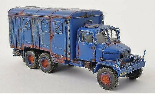 Praga V3S Kasten 1/43 Abrex fourgon bleu avec Rostspuren miniature
