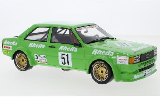 Miniature Audi 80 1/18 Premium ClassiXXs (B2) Gr.2 No.51 Kilian Tuning Rheila ETCC Zolder 19 W.Wolf/F.Rosterg Audi 80 1/18 Premium ClassiXXs (B2) Gr.2 No.51 Kilian Tuning Rheila ETCC Zolder 19 W.Wolf/F.Rosterg miniature
