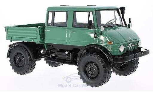Miniature Mercedes Unimog 1/18 Premium ClassiXXs 416 DoKa verte/noire 1975 Mercedes Unimog 1/18 Premium ClassiXXs 416 DoKa verte/noire 1975 miniature
