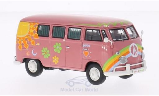 Miniature Volkswagen T1 B 1/43 Premium ClassiXXs Bus rose Flower Power Volkswagen T1 B 1/43 Premium ClassiXXs Bus rose Flower Power miniature